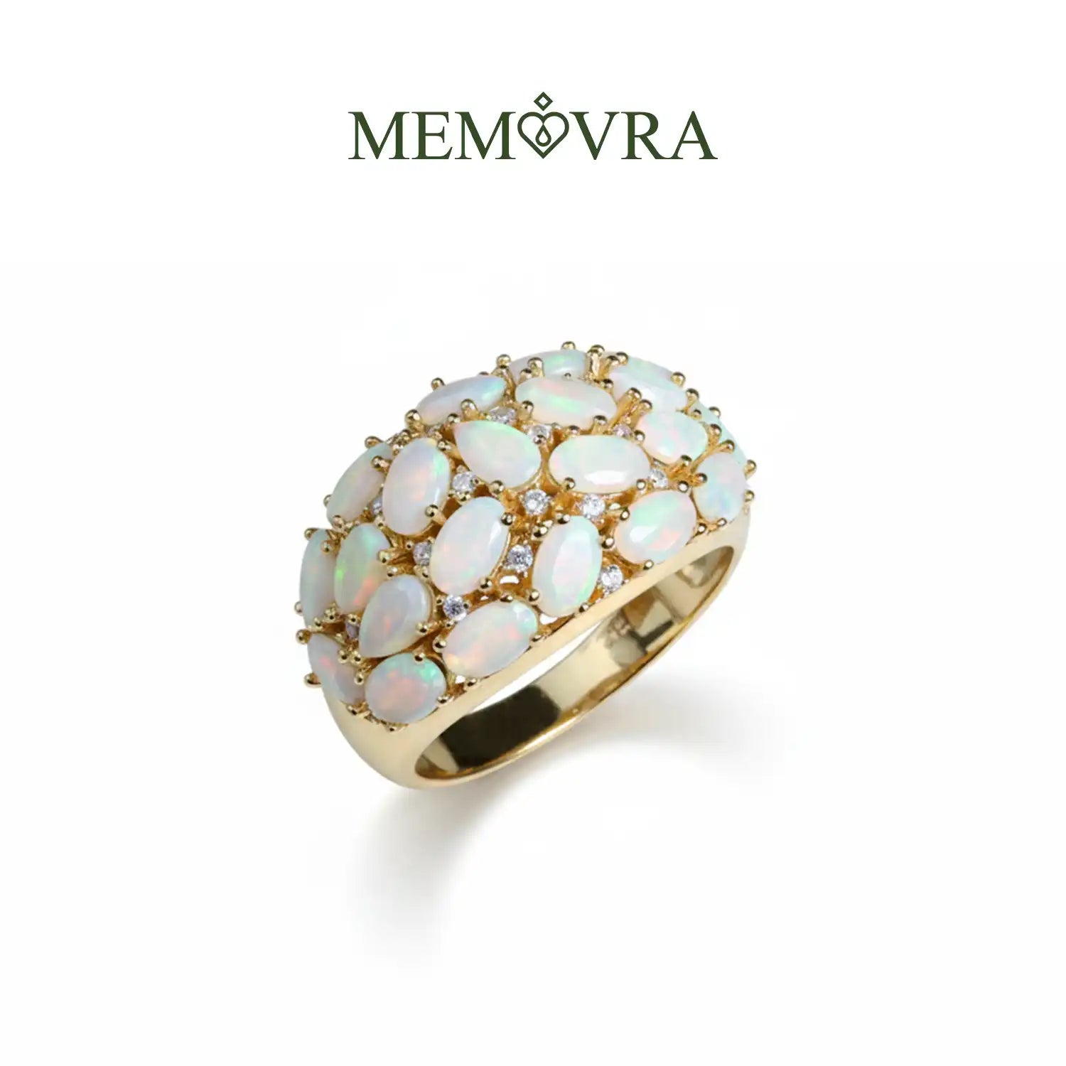 Luxury 4ct Ethiopian Opal Sterling Silver Ring